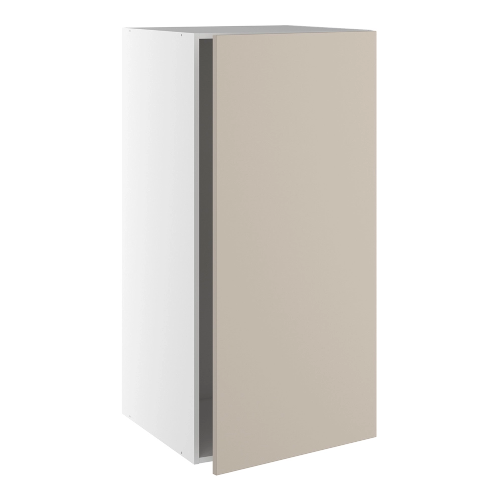 Designskab, t/integreret køl med glideskinner, 1 låge, m/hængselsboring. H:1248 B:600 D:580