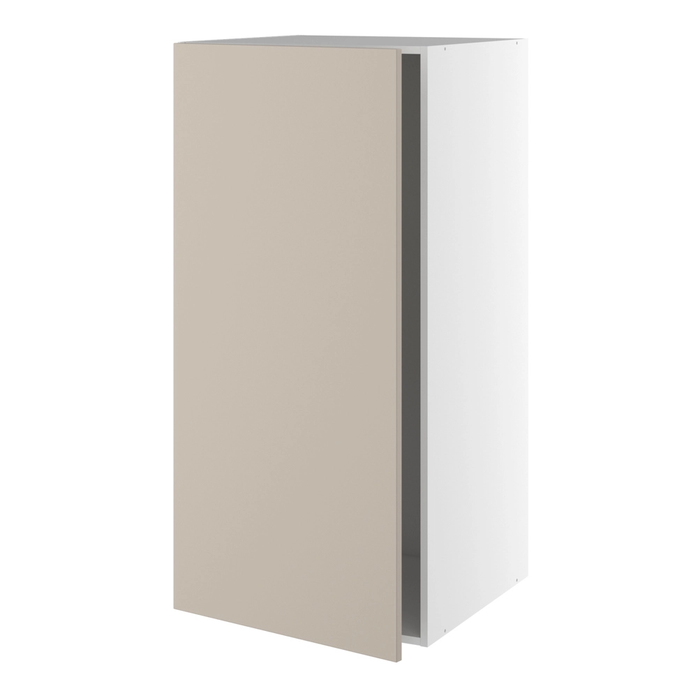 Designskab, t/integreret køl med glideskinner, 1 låge, m/hængselsboring. H:1248 B:600 D:580