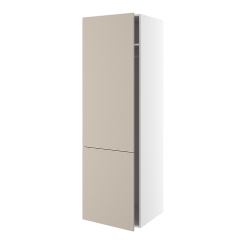 Garderobeskab, 1 låge, 2-delt sammensat, 1 hylde, 1 bøjlestang. H:1952 B:500 D:580