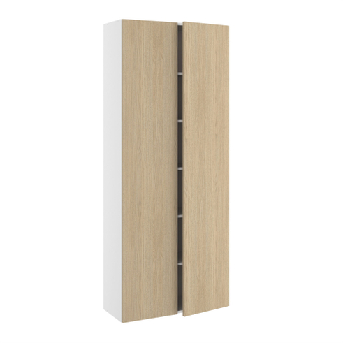 Kitchn 80 cm bredt højskab med 5 hylder