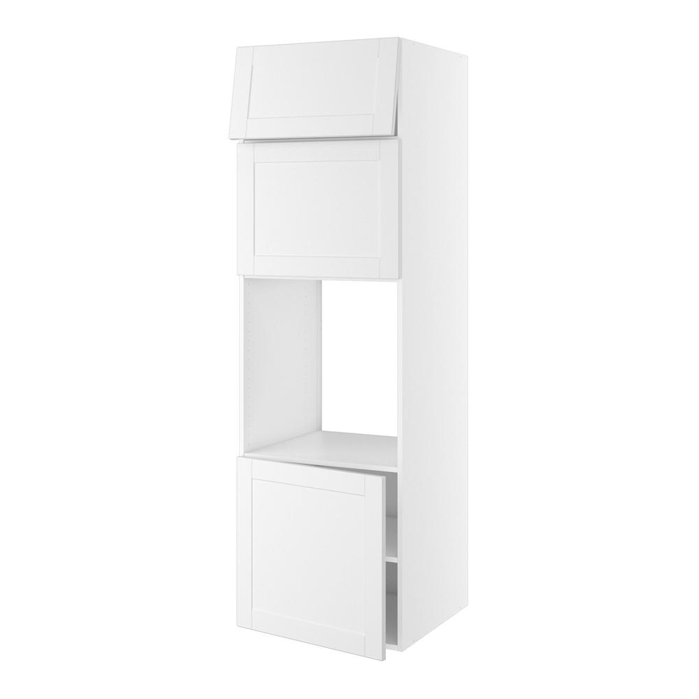 Kitchn Højskab, t/ovn og micro, 572mm låge, 444mm lift door, 316mm toplåge, hul: 592mm. H:1952 B:600 D:580