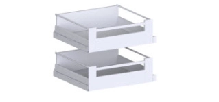 Indv. Tandembox bakke, m/distanceliste, 2  høje B:400