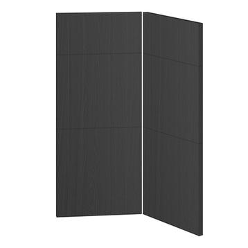 Knæklåge 3-delt samlet<br>Passer til U9090 H: 70 cm B: 29,6 cm