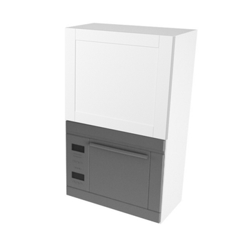 skåp för mikrovågsnisch mått 426x576x320 Dörr H:444 + Panel. H:896 D:320 B:600