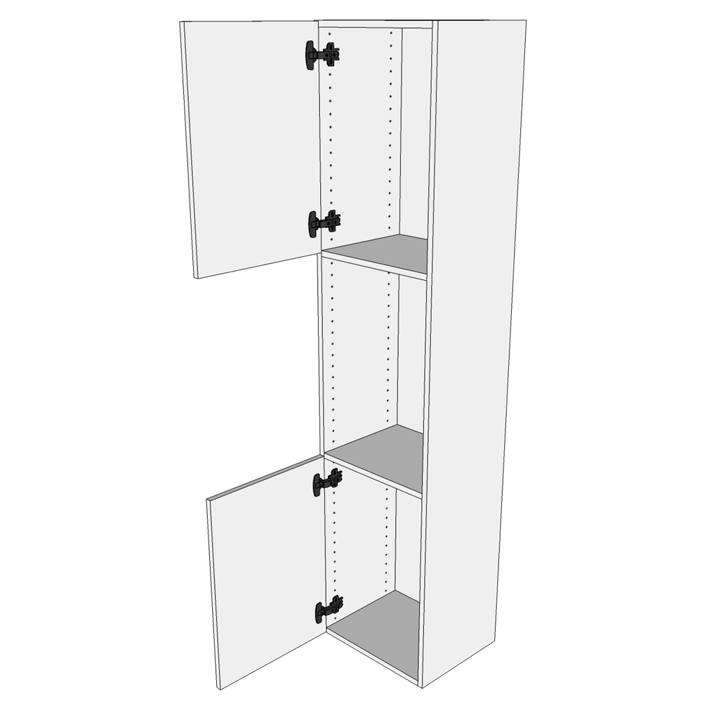 Multi-Living Bad højskab i Wien H: 172,8 cm D: 32,0 cm - 2 låger inklusiv 5 hylder  - Bredde: 30 cm