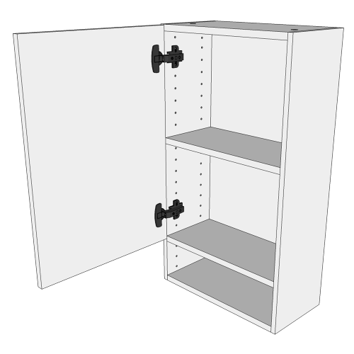 Multi-Living Bad overskab i Cibo Nero H: 70,4 cm D: 19,3 cm - Synlig hylde - Bredde: 30 cm