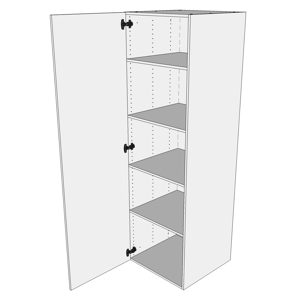 Køkken hyldeskab i Wien H: 195,2 cm D: 60,0 cm - 1 låge inklusiv 4 hylder - Bredde: 100 cm