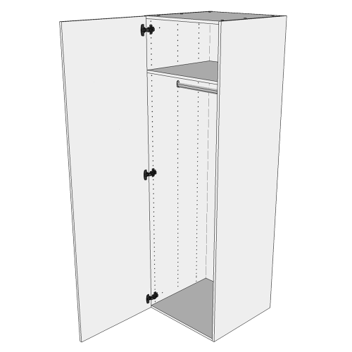 Henger/ korpus i Wien H: 195,2 cm D: 60,0 cm - Inkludert 1 hylle og 1 oval bøylestang - Bredde: 40 cm