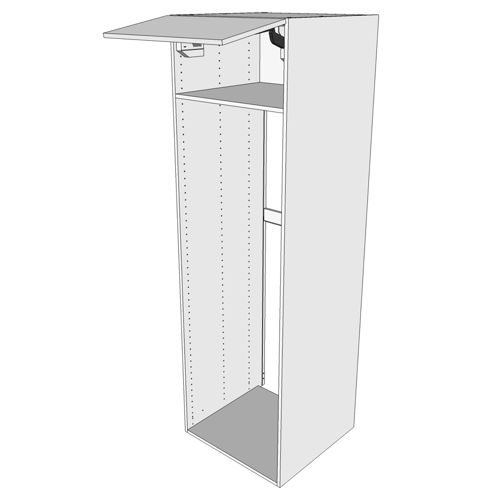 Kjøkken innbyggingsskap i Wien for kjøleskap H: 195,2 cm D: 60,0 cm - korpus - Bredde: 60 cm
