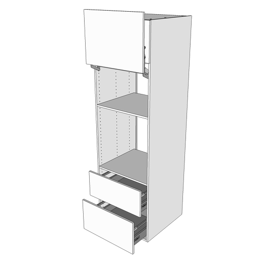 Multi-Living Indbygningsskab til ovn/skjult micro H: 195,2 cm D: 60,0 cm - Deludtræk/softluk