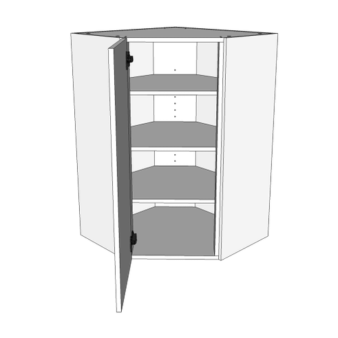 Multi-Living Køkken over/hjørneskab i Wien H: 70,4 cm D: 34,0 cm - Diagonal låge - Bredde: 60 cm