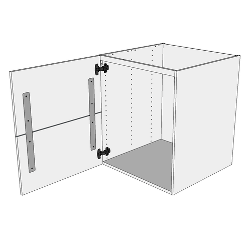 Kjøkkenvaskskap i Wien H: 70,4 cm D: 60,0 cm - Inkluderer avfallsstativ og korpus - skuff : 60 cm