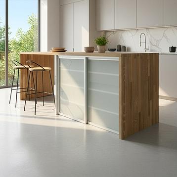 Mogensen Fashionline skydelåger på mål til garderobe med 2 låger - Total bredde 97 til 396 cm.