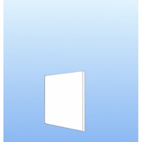 Multi-Living Hvid Folie Integrerbar skabsgavl  32x32cm