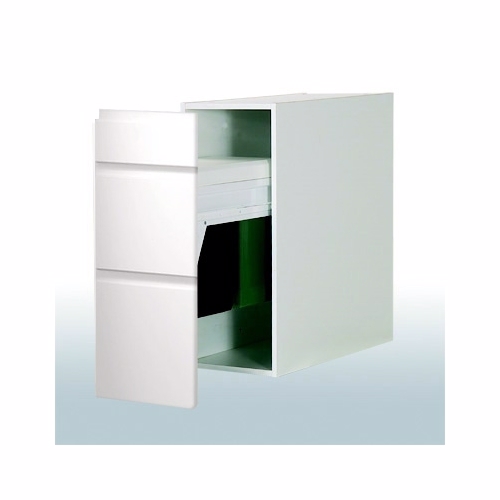 Hvitt grepsfri korpus b: 30 cm. med forlengelse foran