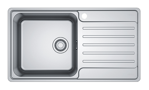 Franke nedfældet Vask m/bakke, vask t/v - BCX 211-86